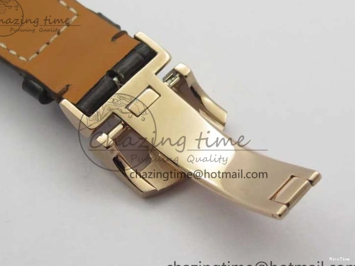 MIROTIME 0308 Compact Portugieser Perpetual Calendar IW503302 RG V9F 1:1 Best Edition White Dial on Brown Leather Strap A 7113